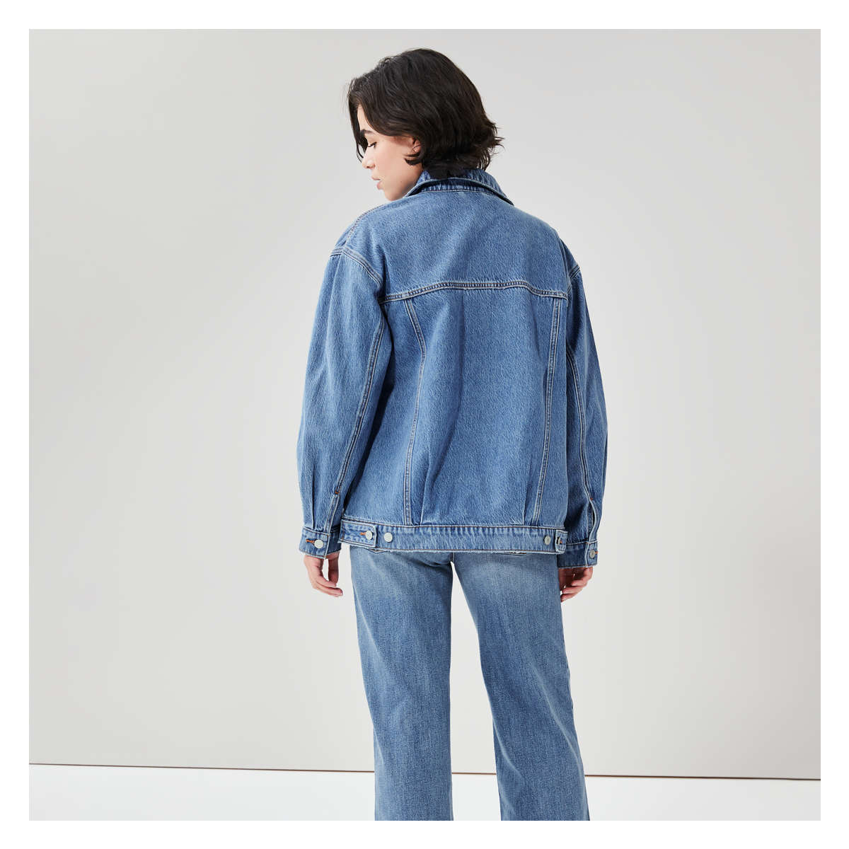 Essential Denim Jacket in Medium Wash from Joe Fresh